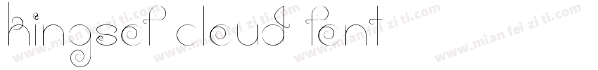 kingsof cloud font字体转换